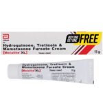 Mela lite XL 3 in 1 Cream (Hydroq , Treti, Mometa ) For Skin Whitening & Lightning 15gms