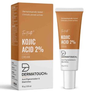 DERMATOUCHE Kojic Acid 2% Cream | Non-greasy | For Pigmentation, Blemishes and Dark Spots reduction - 15G